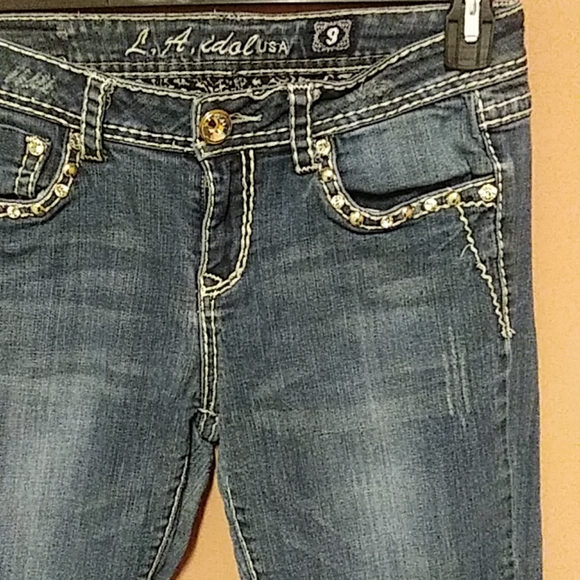 La Idol size 9 women's jeans 30x32 - Picture 2 of 8